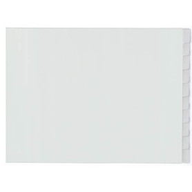 Intercalaires A3 en Plastique Blanc - Pack de 10 Pièces Kangaro