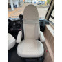 Lot de 2 Housses de Siège Beige pour Camping-Car Aguti GIS Liner