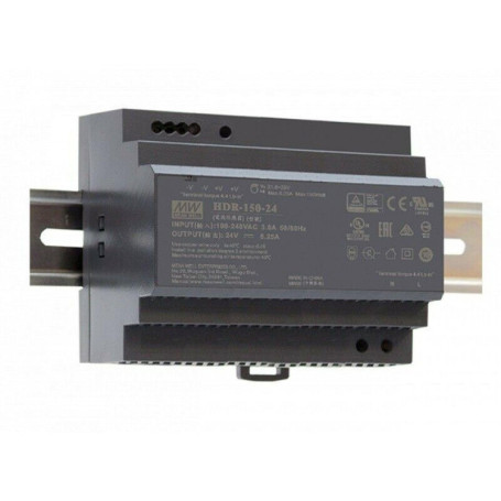 Alimentation Din Rail MEAN WELL HDR-150-48 - 153,6W 48V 3,2A