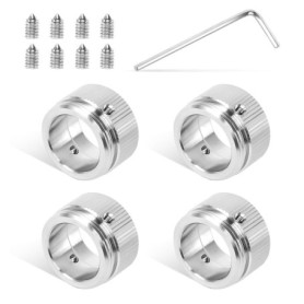 Kit d'Adaptateurs de Thermostat de Radiateur en Acier Inoxydable - 4 Pièces