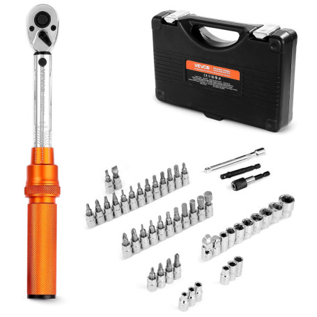 Clé Dynamométrique VEVOR 6,4 mm - Précision 3% avec Accessoires