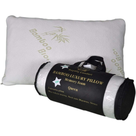 Oreiller Mémoire de Forme en Bambou Royalty Comfort - Luxe 50x76cm