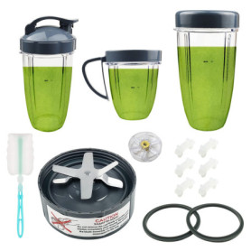 Lot de 14 pièces de rechange pour mixeur NutriBullet - Lame et tasses incluses
