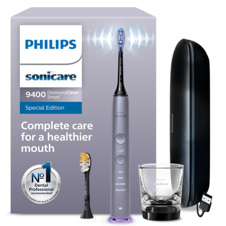 Philips Sonicare DiamondClean Smart 9400 - Brosse à dents électrique avec application et capteur de pression
