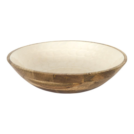 Saladier en Manguier Naturel - Design Élégant 33 cm