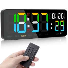 Horloge Numérique Wi-Fi avec Minuteur LED pour Cuisine et Sport