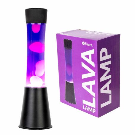 Lampe à Lave Violette Fisura - Ambiance Relaxante avec Ampoule de Rechange