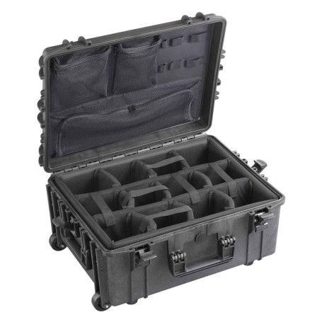 Mallette de Transport MAX 540h245camorgtr - Noir, Rembourrée et Hermétique