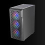 Boîtier Gaming Mars Gaming MC-GEO ATX avec Ventilateurs FRGB Rainbow