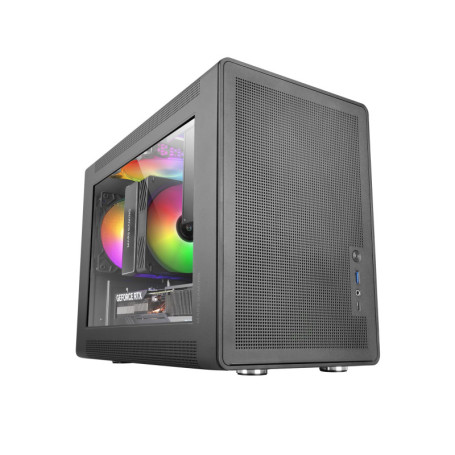 Boîtier Gaming MicroATX Mars Gaming MC-XPS avec Verre Trempé et Refroidissement Mesh