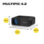 Vidéoprojecteur Overmax Multipic 4.2 Full HD 1080p avec Wi-Fi et Bluetooth