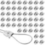 Lot de 50 Serre-Câbles en Acier Inoxydable 3 mm - Tendeur de Corde et Store