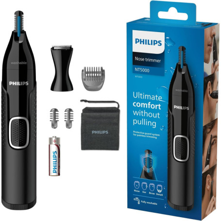Philips NT5650/16 - Tondeuse étanche pour nez, oreilles et sourcils