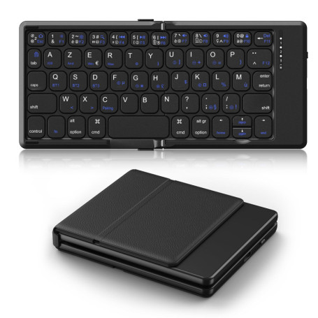 Clavier Bluetooth Pliable TiMOVO - Mini Clavier AZERTY Rechargeable pour Voyage