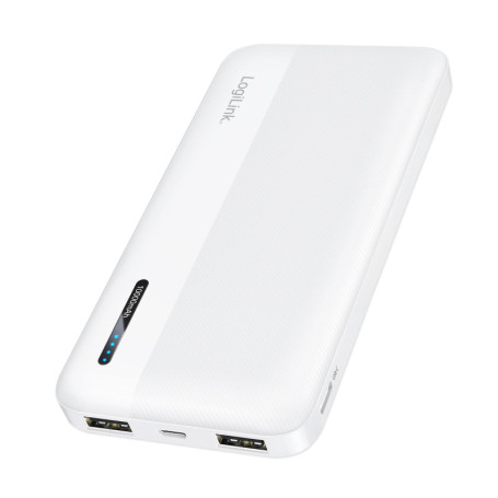 Batterie Externe LogiLink 10 000 mAh avec Charge Rapide - Compacte et Pratique