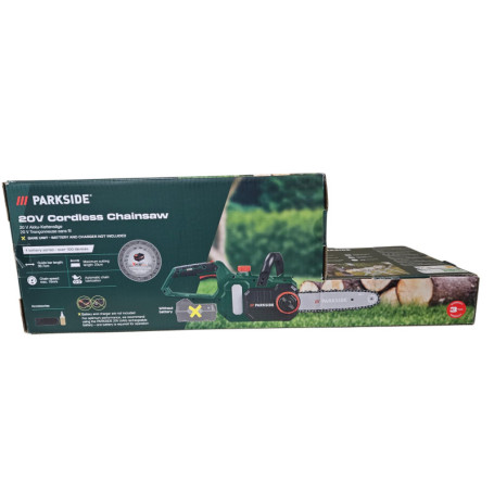 Tronçonneuse sans fil PARKSIDE PAKS 20-Li C3 - 20 V, sans batterie ni chargeur