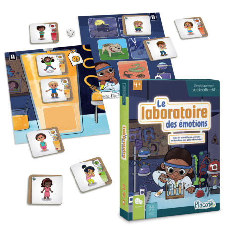 Placote - Le Laboratoire des Émotions - Jeu Éducatif pour Enfants de 4 à 7 Ans