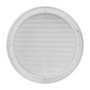 Lot de 2 grilles d'aération blanches 150 mm avec moustiquaire