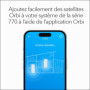 Satellite Mesh WiFi 7 Netgear Orbi 770 - Couverture Tri-Band jusqu'à 250 m²
