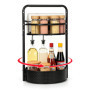 Étagère à Épices Rotative 360° avec Porte-Serviettes - VINATO