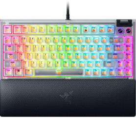 Razer BlackWidow V4 75% Phantom White - Clavier Mécanique Gaming Personnalisable