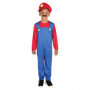 Costume de Plomberie Super Bros pour Enfants avec Bonnet et Moustache