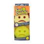 Lot de 2 Éponges Smiley Scrub Daddy et Mommy - Nettoyage Efficace et Anti-Rayures