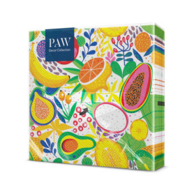 Serviettes en Papier Tropical Delight - Lot de 20 pour Fêtes et Anniversaires
