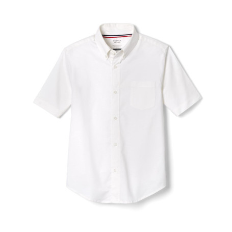 Chemise Oxford à Manches Courtes pour Garçon - Blanc - French Toast