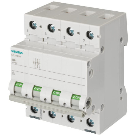 Interrupteur Siemens SENTRON 63 A 4 pôles 400 V - 3 modules