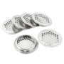 Grille de Ventilation Ronde en Acier Inoxydable - Lot de 6