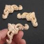 8 Autocollants en Bois Sculpté pour Décoration de Meubles