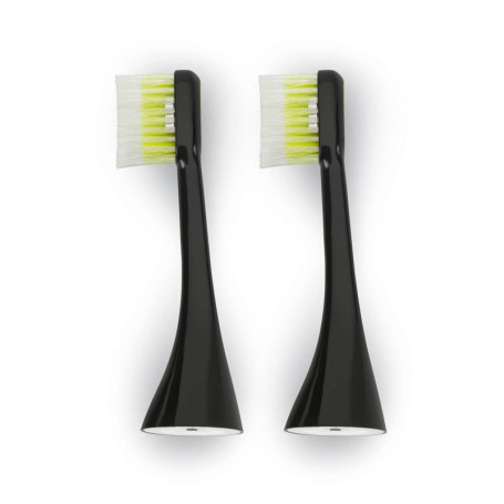 Brosses à dents Silk'n ToothWave Extra Douces - 2 pièces Noires