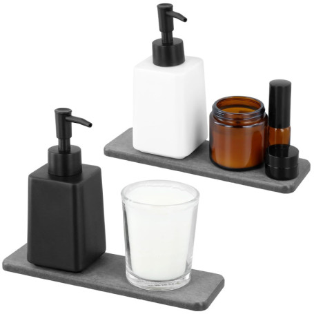 Lot de 2 Plateaux Absorbants en Pierre Diatomite - Évier et Salle de Bain