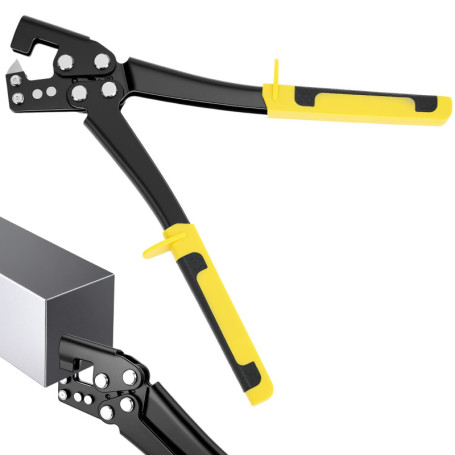 Pince à Sertir QWORK 300 mm en Acier pour Profils Métalliques