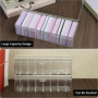 Boîte de Rangement Transparente pour Cartes - 700 Cartes avec Séparateurs