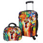 Ensemble de 2 valises rigides World Traveler Paris Nights - Multicolore