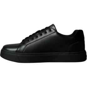 Baskets Calvin Klein Cupsole Homme en Cuir Noir Triple Black