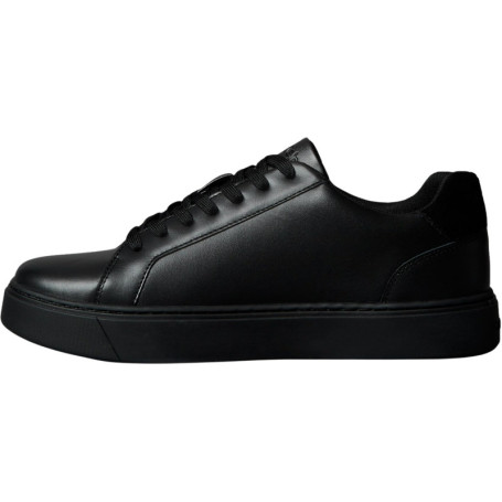 Baskets Calvin Klein Cupsole Homme en Cuir Noir Triple Black