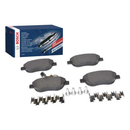Plaquettes de Frein Avant Bosch BP338 - Jeu de 4 avec Accessoires