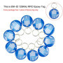 Lot de 10 Porte-clés RFID EM4100 - 125 KHz - Couleur Bleue