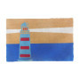 Paillasson en Coco Relaxdays 80 x 50 cm avec Motif Phare Antidérapant