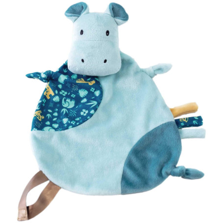 Doudou Attache Sucette Hippo Zanimo pour Bébé