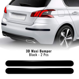 Protection de Pare-chocs 3D Universelle Noir - Lot de 2