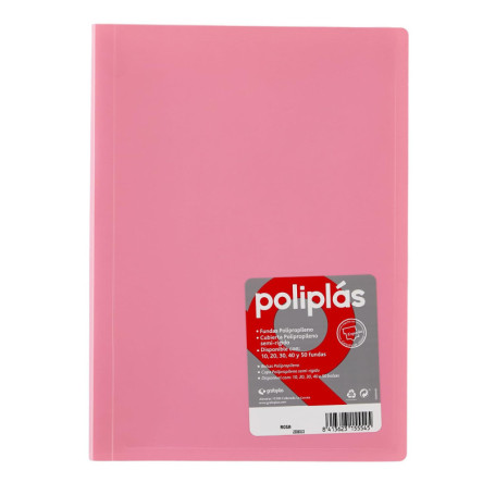 Classeur Grafoplás Rose avec 30 Pochettes Transparentes A4