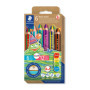 Crayons de coloriage Noris Junior Duo - 6 couleurs bicolores extra incassables