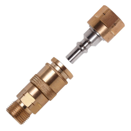 Raccord Rapide Gaz Industriel avec Écrou-Raccord - ROTHENBERGER