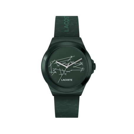 Montre Lacoste NEOCROC à Quartz pour Homme et Femme - Bracelet en Silicone Vert