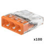 WAGO Mini Bornes de Connexion Automatique 3 Fils - Pot de 100
