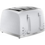 Grille-pain Russell Hobbs 4 Tranches Design Nid d'Abeille Blanc